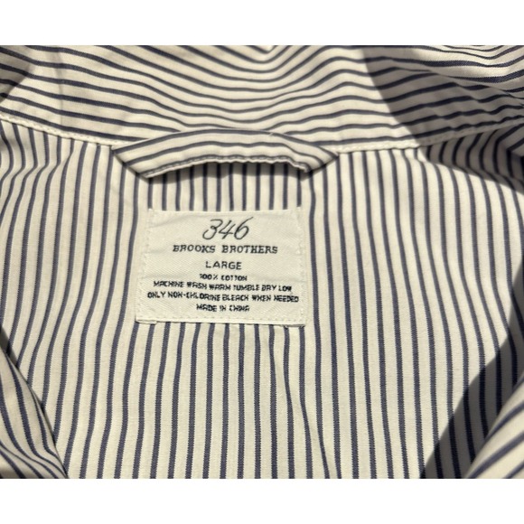 Brooks Brothers Pajama Set Mens Large Stripe Cotton Sleepwear 2 Piece - Picture 2 of 7